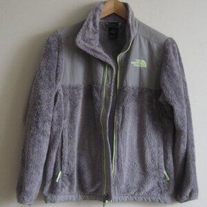 Girls Youth The North Face Pile Fleece Denali Jacket, Size 14/16 Large, Gray
